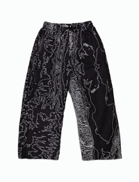 BAGGY SNOW PANTS [BLACK TOPO]