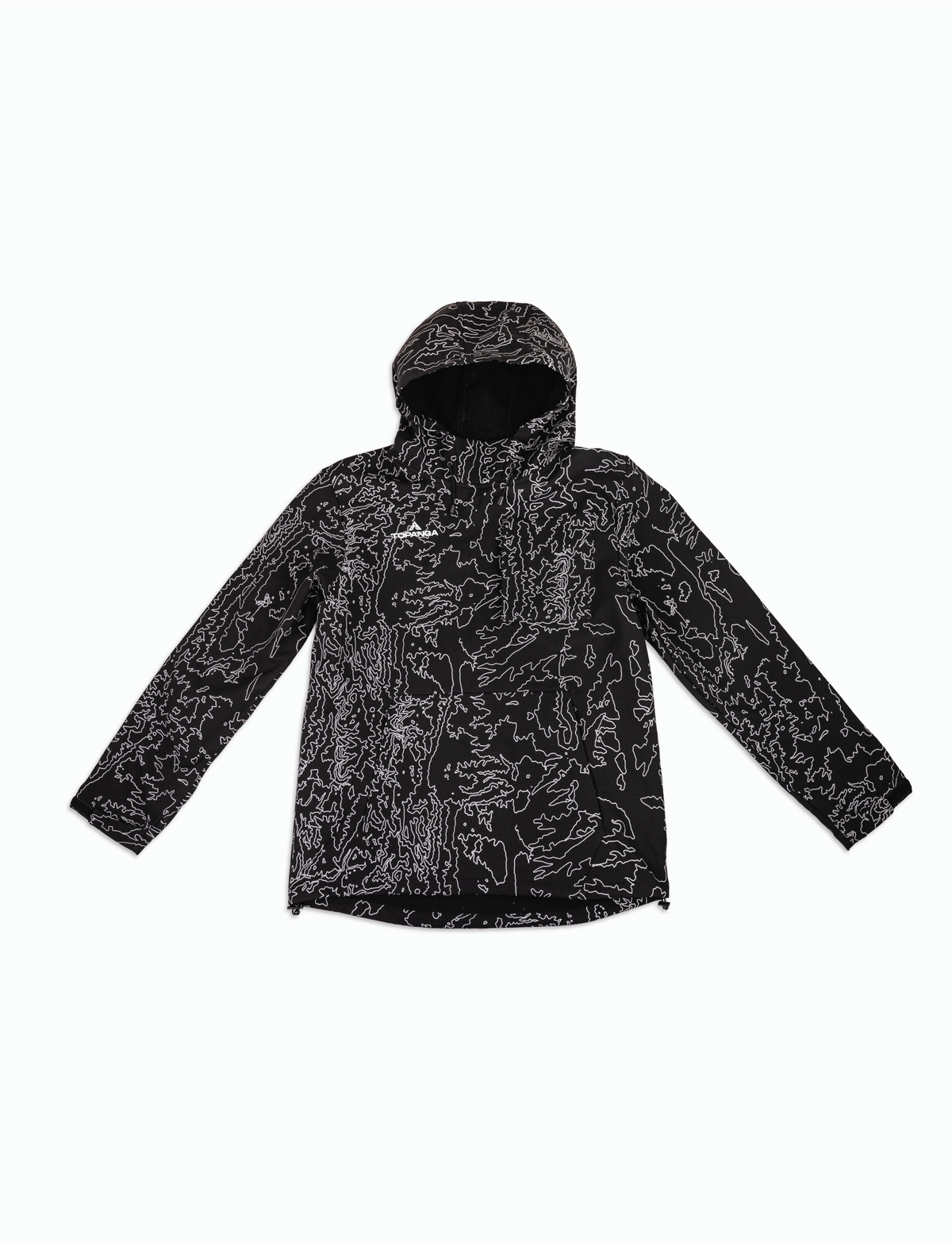 SNOW HOODIE [BLACK TOPO]