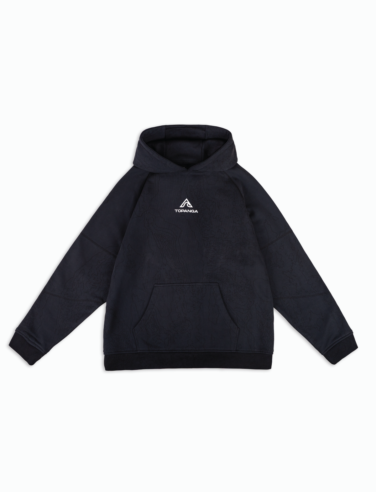 HEAVYWEIGHT TOPOGRAPHY HOODIE [BLACK]