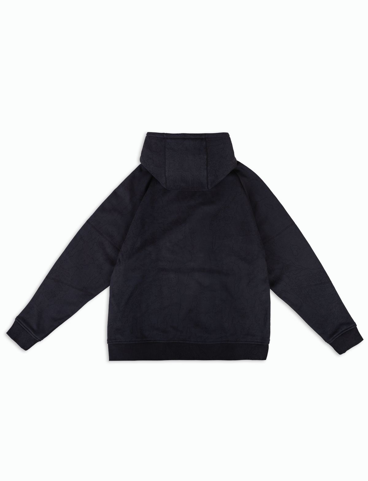 HEAVYWEIGHT TOPOGRAPHY HOODIE [BLACK]