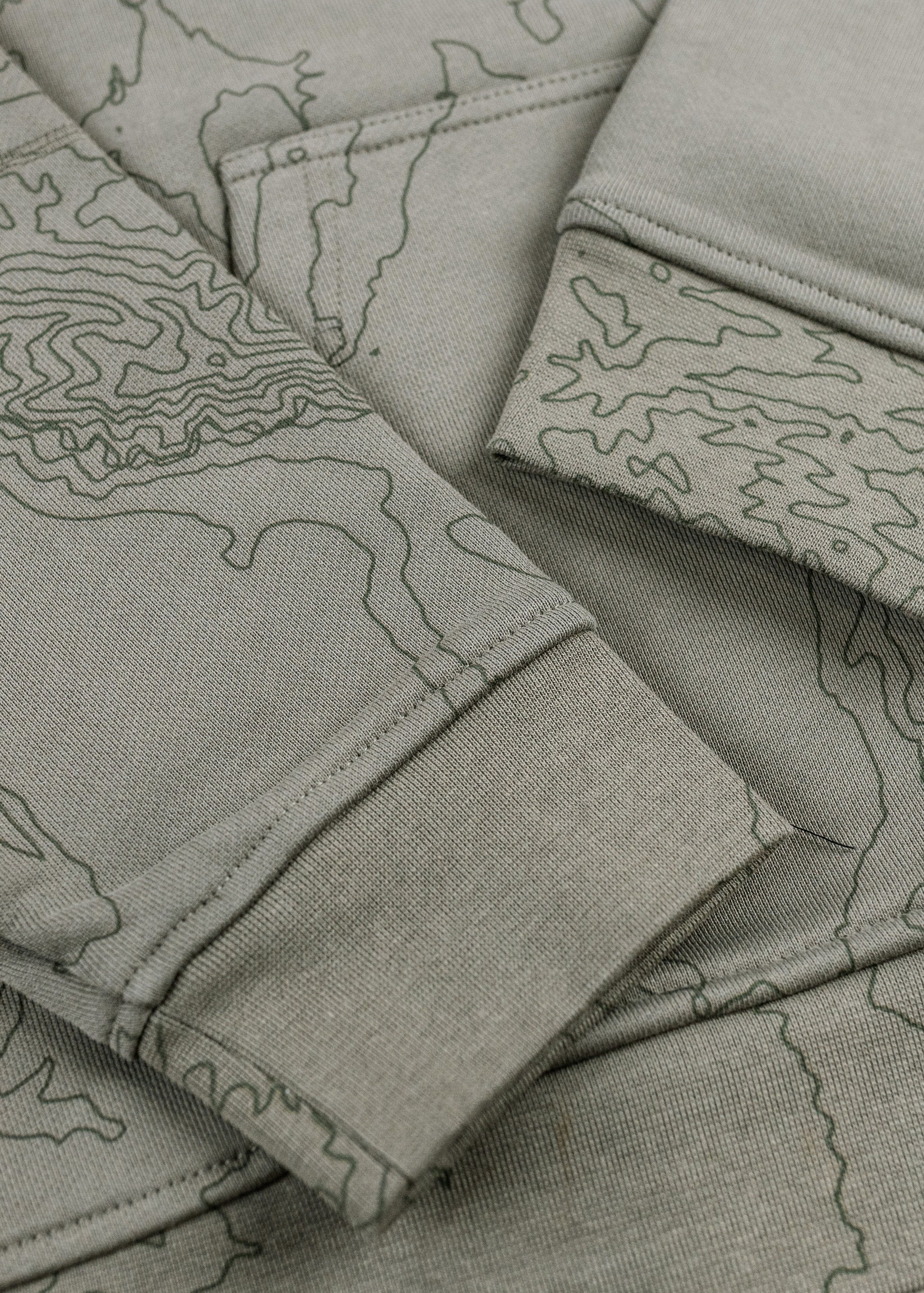Heavyweight Topography Hoodie [Green] (PREORDER)