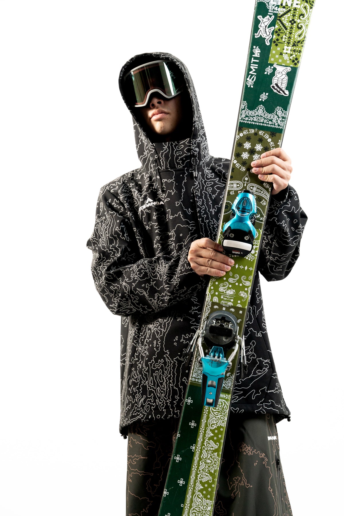 SNOW HOODIE [BLACK TOPO]