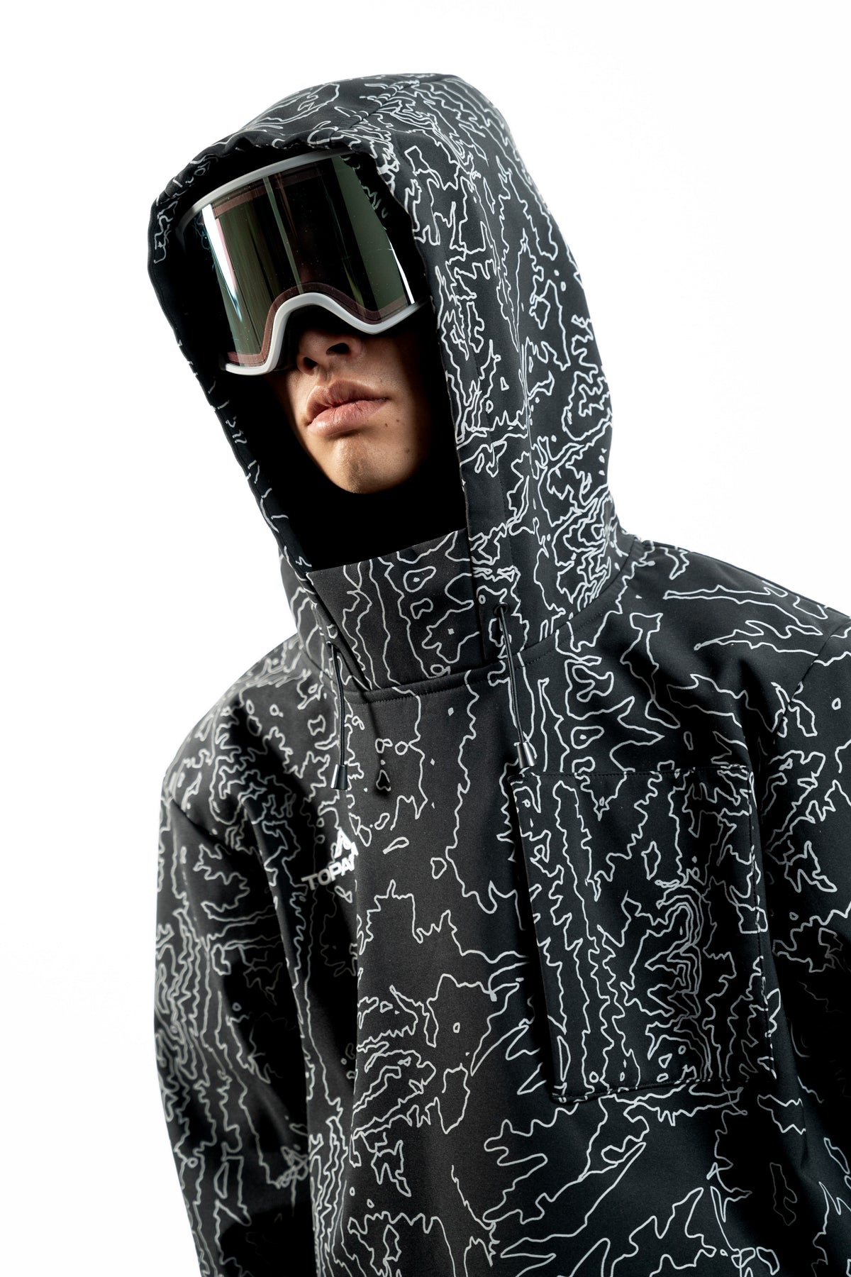 SNOW HOODIE [BLACK TOPO]