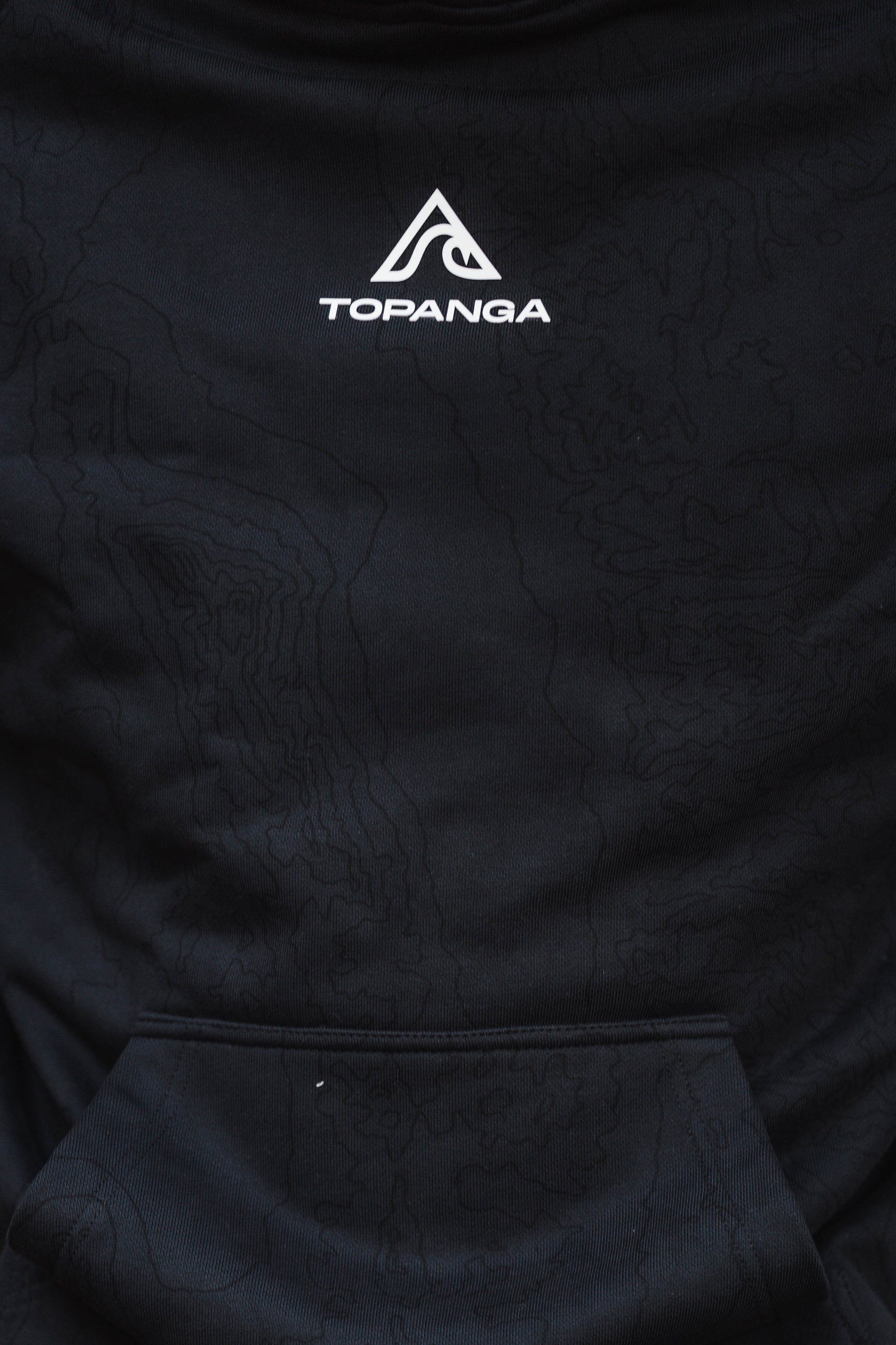 Heavyweight Topography Hoodie [Black]