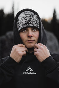Heavyweight Topography Hoodie [Black]