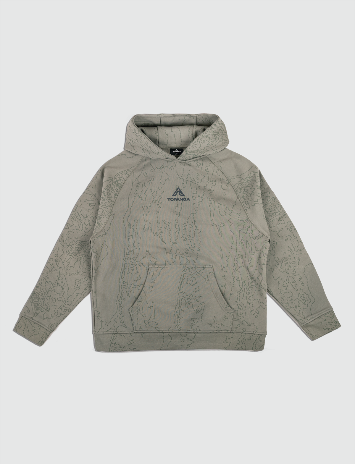 HEAVYWEIGHT TOPOGRAPHY HOODIE [GREEN]