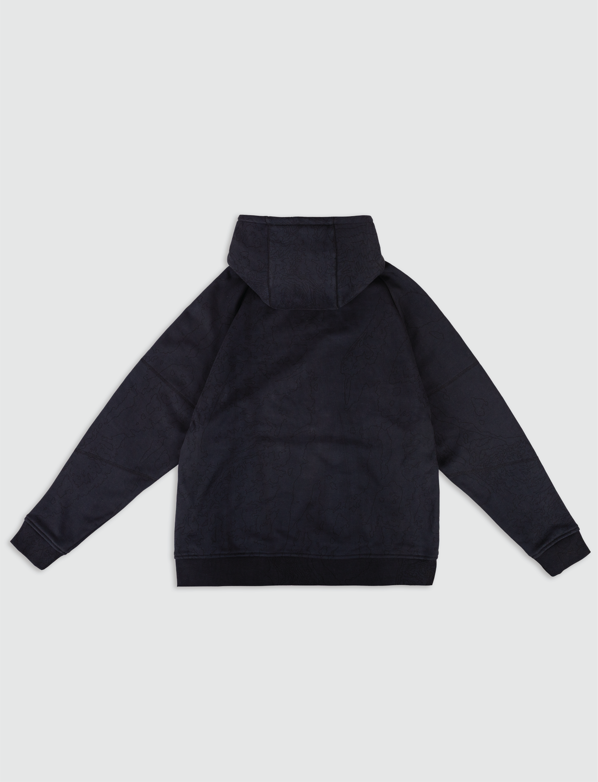 HEAVYWEIGHT TOPOGRAPHY HOODIE [BLACK]