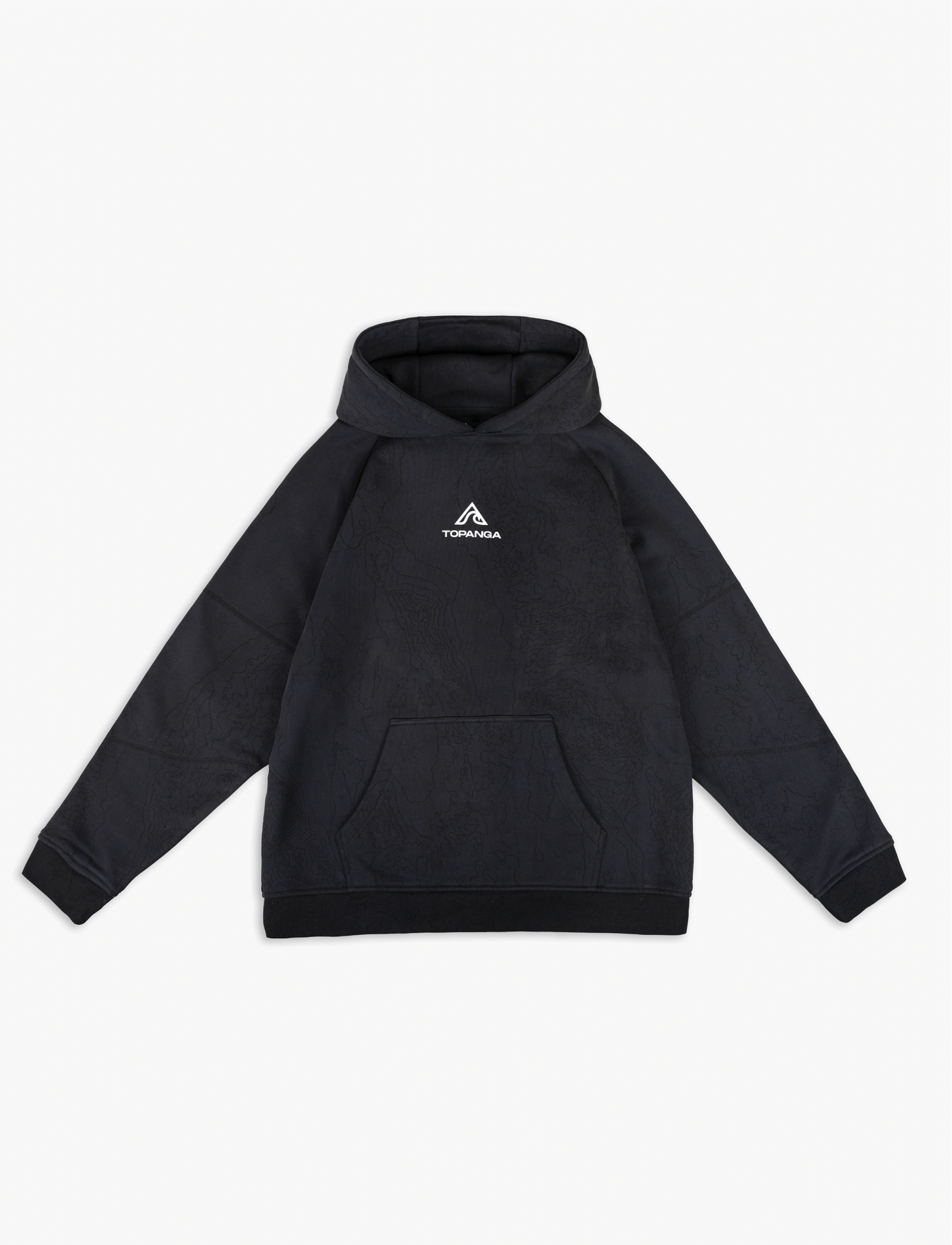 Heavyweight Topography Hoodie [Black]