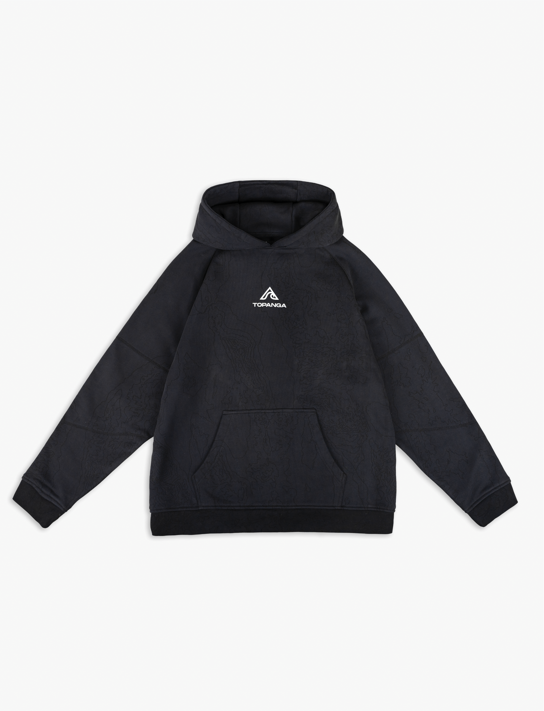 Heavyweight Topography Hoodie [Black]