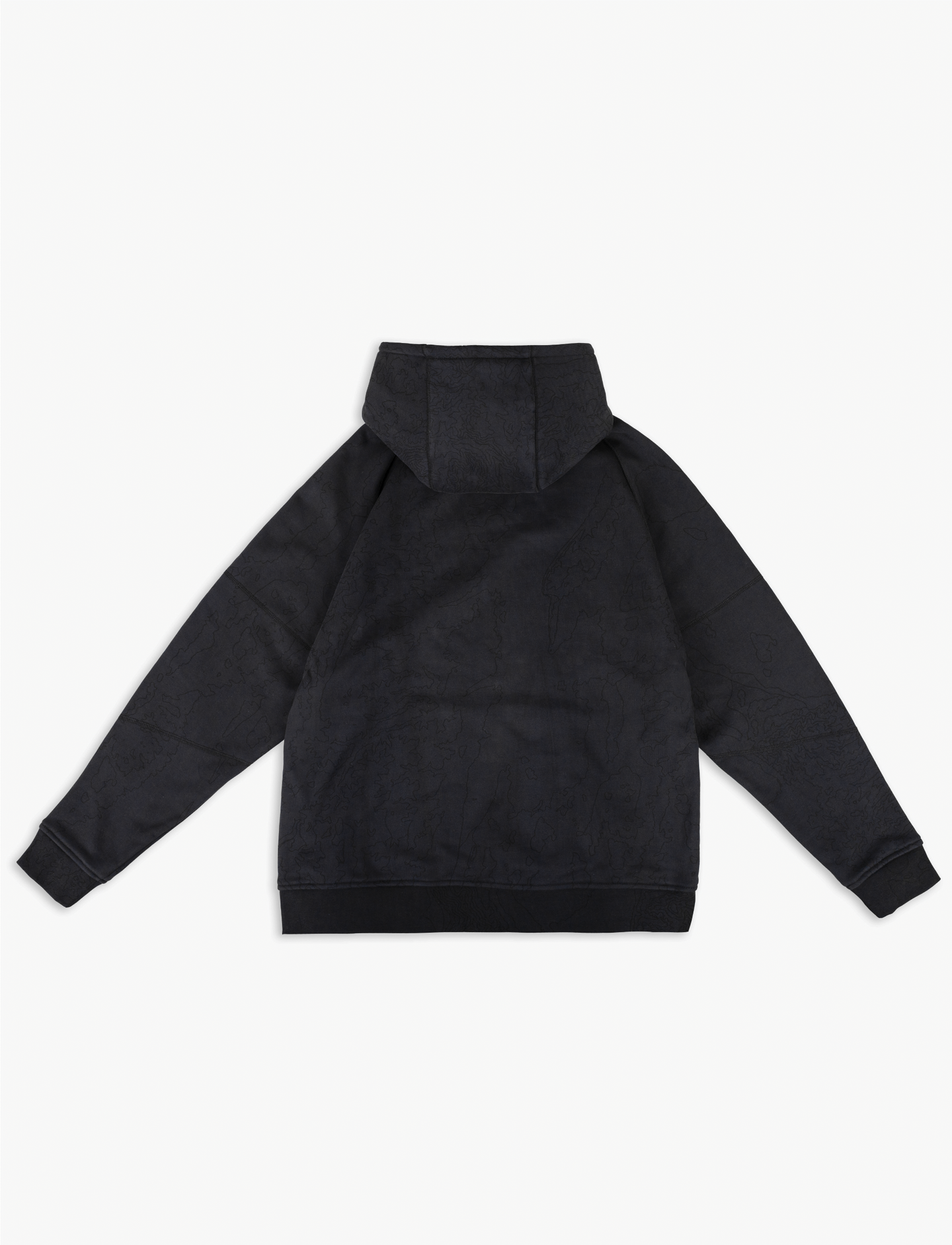 Heavyweight Topography Hoodie [Black]