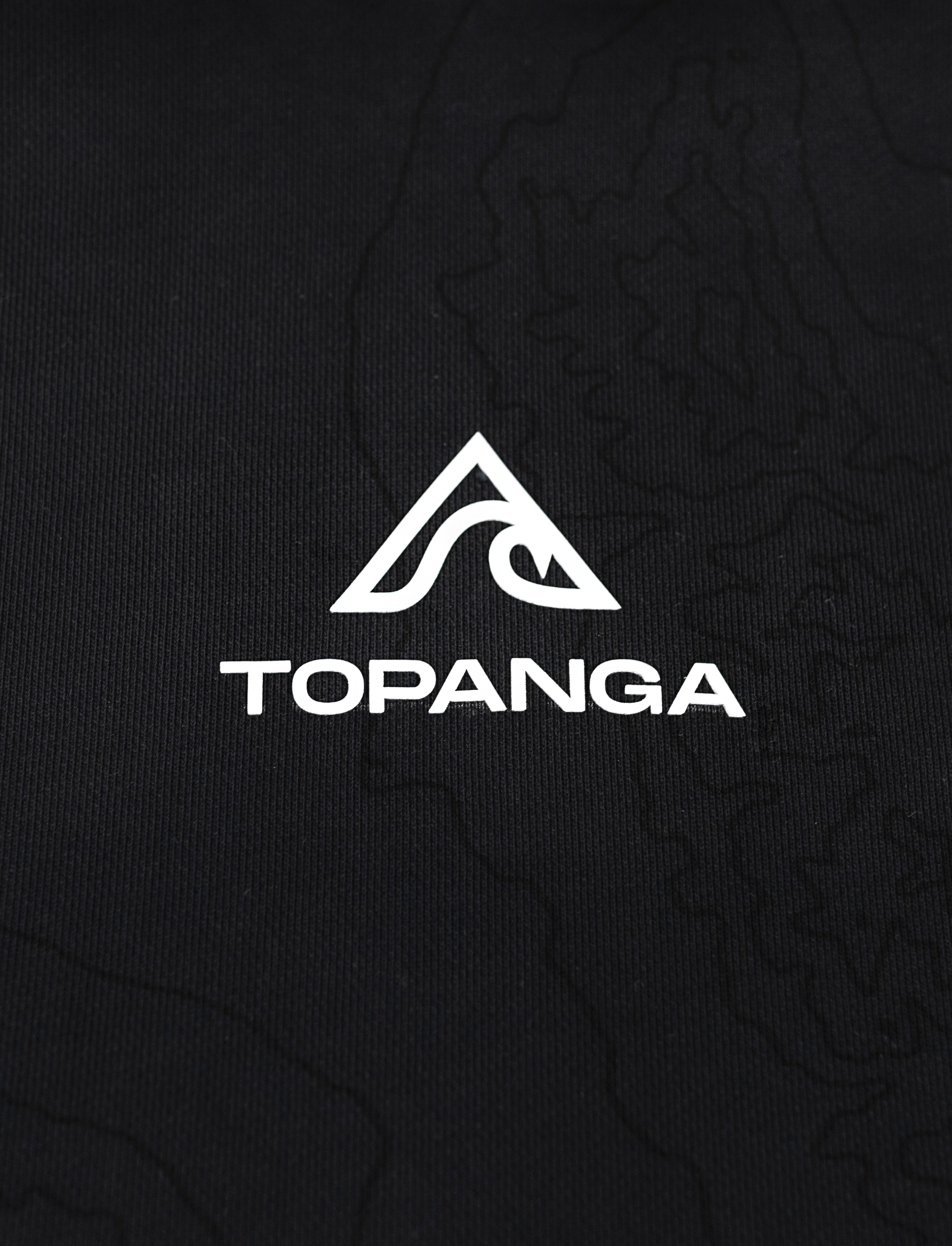 Heavyweight Topography Hoodie [Black]